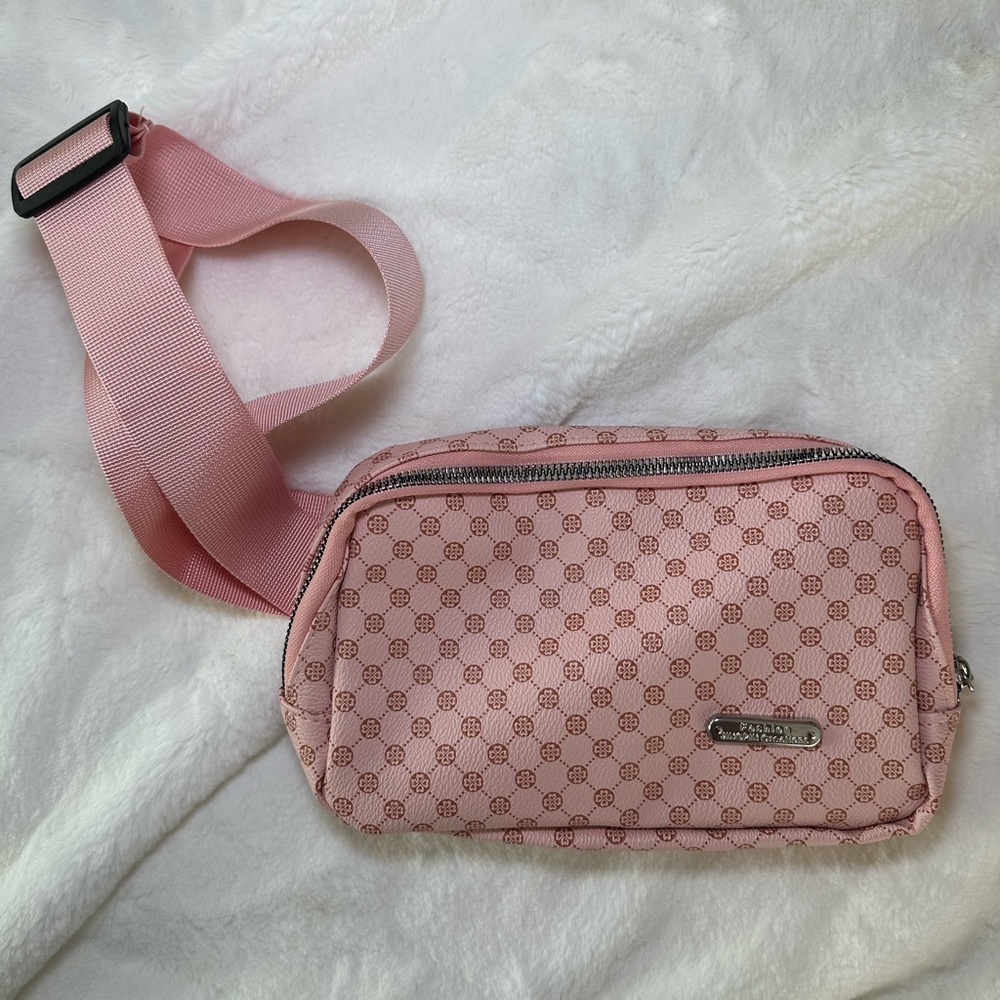 Pink belt bag